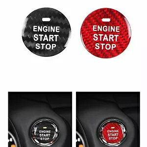 NTX ES p LX CeAubNGWX^[gXgbv{^Jo[tV- For Lexus ES IS LX Interior Black Engine Start Stop Button Cover with Hole New-