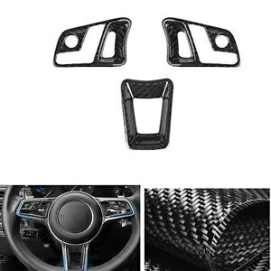 2018-21 2019 |VFJCGXeAOzC[{^Jo[gJ[{t@Co[- For 2018-21 2019 Porsche Cayenne steering wheel button cover trim carbon fiber-