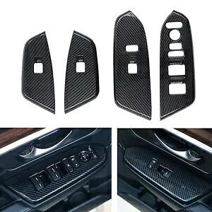 EBhEXCb`v[ggz_ CRV CR-V GL 2017-22 2018 J[{t@Co[- Window switch plate trim for Honda CRV CR-V GL 2017-22 2018 carbon fiber-