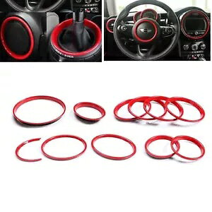 BMW �~�j�N�[�p�[ F55 F56 �C���e���A�_�b�V���{�[�h�����O�J�o�[���b�h- For BMW Mini Cooper F55 F56 Interior Dashboard Ring Cover Red- �y���s�A���i�z