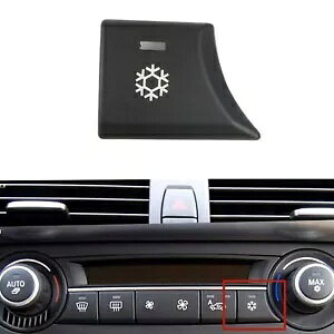 BMW E70 Ԃ A/C Rg[plXm[t[NpXCb`{^- For BMW E70 car A/C control panel snowflake cooling switch button black-