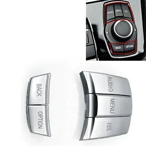 �����}���`���f�B�A �R���g���[���[ �X�C�b�` �J�o�[ BMW F20 F21 F30 F31 �V���o�[- Internal multimedia controller switch cover for BMW F20 F21 F30 F31 silver- �y���s�A���i�z