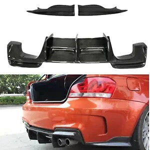 2011-13 BMW E82 1M RZ Aop[fBt[U[ + TChJo[g- For 2011-13 BMW E82 1M RZ rear bumper diffuser + side cover trim-