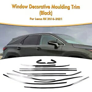 �Ԃ̑��T�C�h�g�����K�X�P�b�g�X�g���b�v�������N�T�X RX 2016-21 2018- Car Window Side Trim Gasket Strip Decor For Lexus RX 2016-21 2018-
