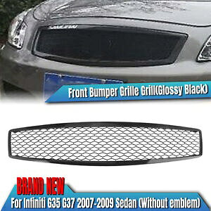 2007-09 CtBjeB G G35 G37 Z_tgop[Ô鍕- For 2007-09 Infiniti G G35 G37 Sedan Front Bumper Grille Shiny Black-