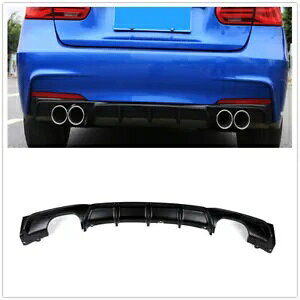2012 2013 2014-2018 BMW F30 325i 335i M-Tech Nbh AEg }^[ AfBt[U[p- For 2012 2013 2014-2018 BMW F30 325i 335i M-Tech Quad Out Matter Rear Diffuser-