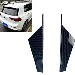 VW ゴルフ 8 MK8 MK VIII 2020-22 ブラックウィンドウサイドスポイラーカナードスプリッター- For VW Golf 8 MK8 MK VIII 2020-22 Black Window Side Spoiler Canard Splitter-