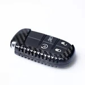 �u���b�N�X�}�[�g�P�[�X�L�[�J�o�[�W�[�v�_�b�W�`�F���L�[���l�Q�[�h�p- Black Smart Case Key Cover For Jeep Dodge Cherokee Renegade- �y���s�A���i�z