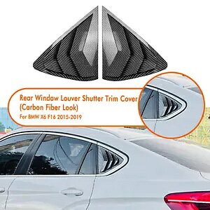 ���A�T�C�h�E�B���h�E�V���b�^�[�J�o�[���� BMW X6 F16 X6M 2014-2020 2019- Rear side window shutter cover decor for BMW X6 F16 X6M 2014-2020 2019-
