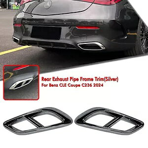 ���A�o���p�[�r�C�ǃt���[�������x���c GLE �N���X�N�[�y C236 2024 IU- Rear bumpers exhaust pipe frame decor for Benz GLE-Class Coupe C236 2024 IU- �y���s�A���i�z