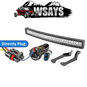 WSAYS 2021+ |X RZR gC S 1000/900 [t 32 C` LED Cgo[uPbgLbg WSAYS For 2021+ Polaris RZR Trail S 1000/900 Roof 32" LED Light Bar Brackets Kit