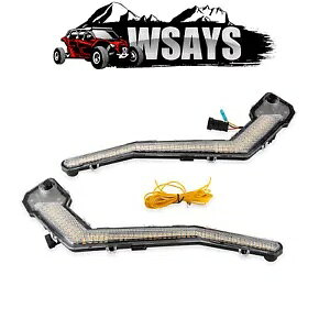 WSAYS 2017-2024 Can Am Maverick X3 XDS XRS tg ^[ VOi Cg vO&vC WSAYS For 2017-2024 Can Am Maverick X3 XDS XRS Front Turn Signal Light Plug&Play
