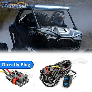 LED Cgo[ vO XCb` C[ Lbg 2024 |X RZR ^[{ R/R 4 pXoXo[p LED LIGHT BAR Plug Switch Wire Kit For 2024 Polaris RZR TURBO R/R 4 Pulse Busbar