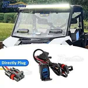 |XW[ SP570 pXp[oXo[fA USB [dzn[lX For Polaris Ranger SP570 Pulse Power Busbar Dual USB Fast Charger Wiring Harness