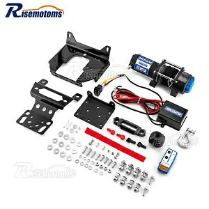 2020-2024 |X RZR gC 900/S 1000 4500lb 12V dEC`}EgR{p For 2020-2024 Polaris RZR Trail 900/S 1000 4500lb 12V Electric Winch Mount Combo