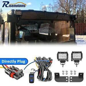 LED ���A�e�[�����C�g�|�b�h�}�E���g���C���[�L�b�g�|�����X�����W���[ 570/1000 �p���X�o�X�o�[�p LED Rear Tail Light Pod Mount Wire Kit For Polaris Ranger 570/1000 Pulse Busbar