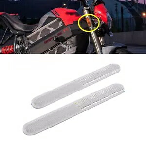 2X �z���C�g���t���N�^�[���˃X�e�b�J�[�o�X�I�[�g�o�C�p���t���N�^�[���� 2X White Reflector Reflective Stickers Reflector Decoration For Bus Motorcycle