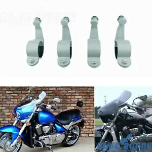 I[goCtgKX 4 _}EgNvXYLuo[h M109R M50 M90 Motorcycle Windshield 4 Point Mount Clamps For Suzuki Boulevard M109R M50 M90