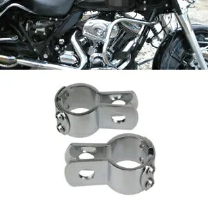 GWK[h nCEFC NbV o[ 1-1/2 C` N[ tbgyO }Eg Nv n[[p Engine Guard Highway Crash Bar 1-1/2'' Chrome Foot Peg Mount Clamp For Harley