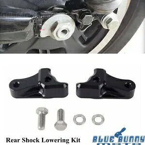 �n�[���[�G���N�g���O���C�h�p�u���b�N���A�V���b�N�����\���~�u���P�b�g�h���b�v�L�b�g Black Rear Shock Adjustable Lowering Bracket Drop Kit For Harley Electra Glide �y���s�A���i�z