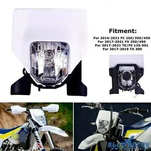 �I�t���[�h�z���C�g�w�b�h���C�g�w�b�h�����v FC 250 350 450 TE FE 125 300 501 FX350 TX Off-Road White Headlight Headlamp For FC 250 350 450 TE FE 125 300 501 FX350 TX �y���s�A���i�z