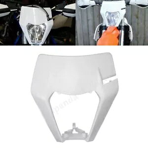 ���j�o�[�T���_�[�g�o�C�N�w�b�h���C�g�J�o�[�z���C�g�n�E�W���O FE FC TE TC EXC SX XC SMR Universal Dirt Bike Headlight Cover White Housing For FE FC TE TC EXC SX XC SMR �y���s�A���i�z