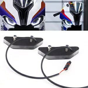 yA CNC tg LED ECJ[~[ubNItCg BMW S1000RR 2020-2021 Pair CNC Front LED Turn Signals Mirror Block Off Light For BMW S1000RR 2020-2021