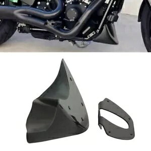 �I�[�g�o�C�u���b�N�t�����g�����X�|�C���[�G�A�_���t�F�A�����O�n�[���[�_�C�i 2006-2017 Motorcycle Black Front Chin Spoiler Air Dam Fairing For Harley Dyna 2006-2017