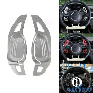 AEfB S3 S5 S6 SQ5 RS3 RS6 RS7 MAVtgANZT[XeAOzC[phɓK Fits Audi S3 S5 S6 SQ5 RS3 RS6 RS7 Gear Shift Accessories Steering Wheel Paddle