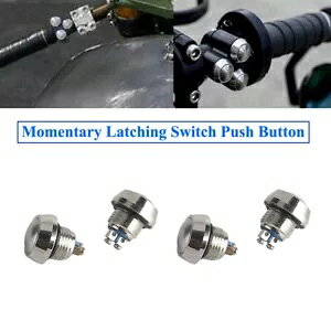 jo[TN[^b`XCb`vbV{^n[[X|[cX^[XLp Universal Chrome Momentary Latching Switch Push Button For Harley Sportster XL
