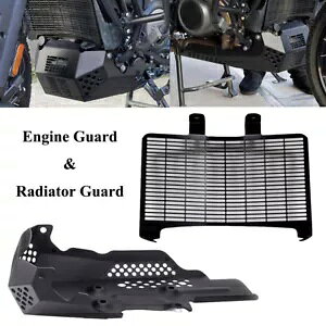 ubN GW K[h & WG[^[ O Jo[ n[[ p AJ RA1250S 21-upp Black Engine Guard & Radiator Grille Cover For Harley PAN AMERICA RA1250S 21-up