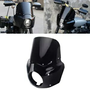 ABS Nu wbhCg tFAO Lbg 11 C` tgKX n[[ _Ci Ch OCh FXDWG p ABS Club Headlight Fairing Kit 11'' Windshield For Harley Dyna Wide Glide FXDWG
