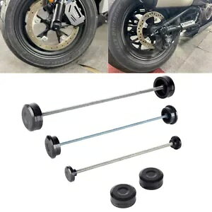 ubN ANX ibg Jo[ Abp[ tH[N Xe Jo[ Zbg n[[ X|[cX^[ S 21 ȍ~p Black Axle Nut Covers Upper Fork Stem Covers Set For Harley Sportster S 21-Later