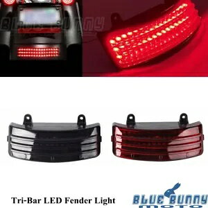 /X[NgCo[LEDtF_[vu[Le[Cgn[[c[OFLHX FLTRXp Red/Smoke Tri-Bar LED Fender Lamp Brake Tail Light For Harley Touring FLHX FLTRX
