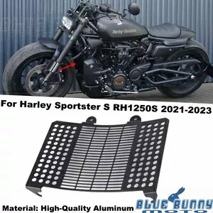 �u���b�N���A�V�[���h���W�G�[�^�[�O�����J�o�[ �n�[���[�X�|�[�c�X�^�[ S RH1250S 2021-2023�p Black Lower Shield Radiator Grill Cover For Harley Sportster S RH1250S 2021-2023 �y���s�A���i�z