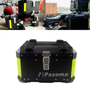 45L ブラック リア トップケース 荷物収納ボックス セット BMW F650 GS クルーザー ヤマハ用 45L Black Rear Top Case Luggage Storage Box Set For BMW F650 GS Cruiser Yamaha