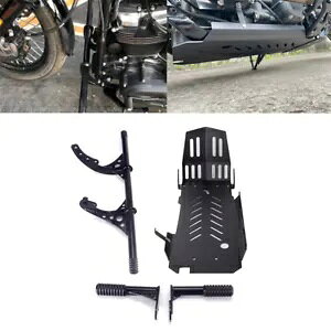 3mm XLbhv[gpl HNbVo[Zbg n[[\teC M8 W FXSTp 3mm Skid Plate Panel Hightway Crash Bar Set For Harley Softail M8 Standard FXST