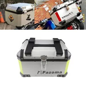 45L Vo[ A gbvP[X ו[{bNX Zbg BMW F650 GS N[U[ }np 45L Silver Rear Top Case Luggage Storage Box Set For BMW F650 GS Cruiser Yamaha