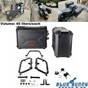45 bg[TCh{bNXו{bNXn[[\teC FXST FXBB FXBBS p 45 Liters Storage Side Box Black Luggage Box For Harley Softail FXST FXBB FXBBS