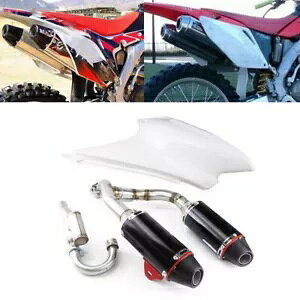 ASȃfA}t[rCǃVXez_ CRF230F CRF150F 03-2016 Rear Complete Dual Muffler Exhaust Pipe System For Honda CRF230F CRF150F 03-2016
