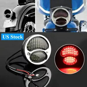 �N���[���V�F�� LED ���A�e�[�����C�g�u���[�L�����v 28-31 �t�H�[�h�z�b�g���b�g���b�h�`���b�p�[�p Chrome Shell LED Rear Tailight Brake Lamp For 28-31 Ford Hot Rat Rod Chopper �y���s�A���i�z