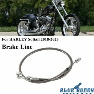 �O���[ 65cm �X�e�����X�X�`�[�� �u���[�L���C�� �n�[���[ �\�t�e�C�� �X�|�[�c �O���C�h FLSB 18-21�p Gray 65cm Stainless Steel Brake Line For Harley Softail Sport Glide FLSB 18-21 �y���s�A���i�z