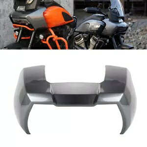 �n�[���[�p���A�����J RA1250 /S 21up �p�O���[�t�����g�w�b�h���C�g�t�F�A�����O�X�|�C���[�K�[�h Gray Front Headlight Fairing Spoiler Guard For Harley Pan America RA1250 /S 21up �y���s�A���i�z