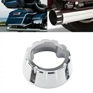 1Pc A~N[rC`bvGhLbvn[[c[uU[[VO 1Pc Aluminum Chrome Exhaust Tips Replace End Caps For Harley Two Brother Racing