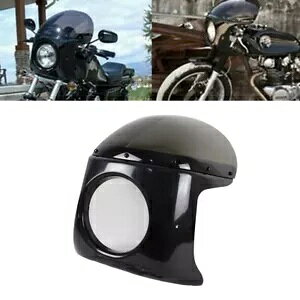 7 C`wbhCgtFAO/X[NtgKXtJtF[T[ XS GS CB 550 KZ200 250 7inch Headlight Fairing w/Smoke Windshield For Cafe Racer XS GS CB 550 KZ200 250