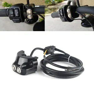 ブラックハンドルバースイッチエアサスペンションハンドコントロールキットハーレーVロッド1インチバー用 Black Handlebar Switch Air Suspension Hand Control Kit For Harley V-Rod 1'' Bar