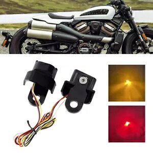 3 in 1 LED �^�[���V�O�i�����C�g ���b�h�u���[�L�e�[�����C�g �n�[���[�i�C�g�X�^�[ RH975 22-23�p 3 in 1 LED Turn Signal Light Red Brake Tailight For Harley Nightster RH975 22-23 �y���s�A���i�z