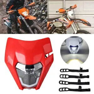 ���b�h�V�F�� E8 �w�b�h���C�g �n�C/���[�r�[���t�� �_�[�g�o�C�N TX 300 FX 350 450 TE 150 2017�p Red Shell E8 Headlight w/ Hi/Lo Beam For Dirt Bike TX 300 FX 350 450 TE 150 2017 �y���s�A���i�z