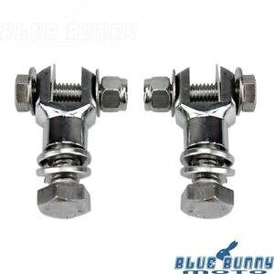 2X 1-1/8 C` N[ GW K[h nCEFC tbgyO }Eg Nv n[[ \teCp 2X 1-1/8" Chrome Engine Guard Highway Footpeg Mounts Clamps For Harley Softail