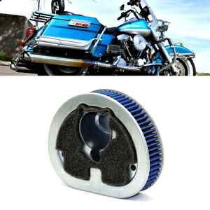 u[GAN[i[Ce[NtB^[pn[[[hLO FLHR 1994-1999 Blue Air Cleaner Intake Filter Replacement For Harley Road King FLHR 1994-1999